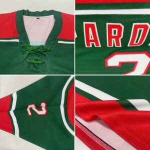 Custom Green White Red Hockey Lace Neck Jersey New Hockey Jersey Personali Sport Team Jersey Shirt 2 xspm2c.jpg