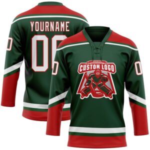 Custom Green White Red Hockey Lace Neck Jersey New Hockey Jersey Personali Sport Team Jersey Shirt 3 kvujfj.jpg
