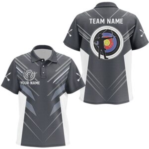 Custom Grey Archery Polo Shirts Best Archery&hellip;