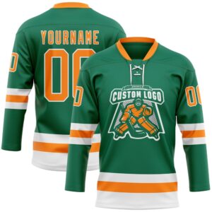 Custom Kelly Green Bay Orange White Hockey Lace Neck Jersey New Hockey Jersey Personali Sport Team Jersey Shirt 2 pj0zve.jpg