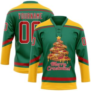 Custom Kelly Green Red Gold Funny Christmas&hellip;