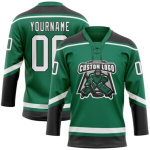 Custom Kelly Green White Black Hockey Lace Neck Jersey New Hockey Jersey Personali Sport Team Jersey Shirt 2 qbbjkb.jpg