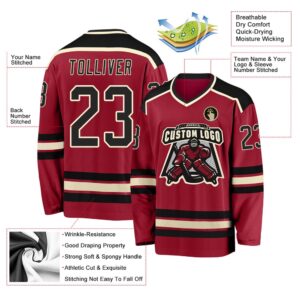 Custom Maroon Black Cream Hockey Jersey New Hockey Jersey Personali Sport Team Jersey Shirt 3 cw93xz.jpg