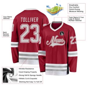 Custom Maroon Gray White Hockey Jersey New Hockey Jersey Personali Sport Team Jersey Shirt 2 h0oapg.jpg
