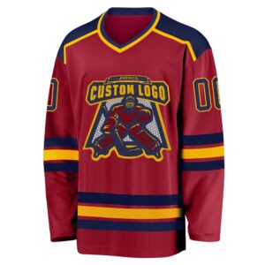 Custom Maroon Navy Gold Hockey Jersey New Hockey Jersey Personali Sport Team Jersey Shirt 2 as5nor.jpg