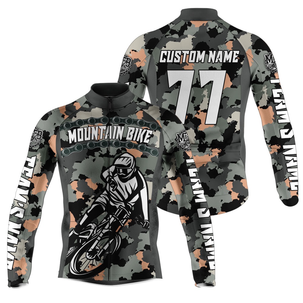 Custom Mens Cycling Jersey Grey Camo Anti Uv Full Zip With 3 Pockets Motocross Road Cycle Gear, Custom Mono Cycling Jersey Custom Mens Cycling Jersey Grey Camo Anti Uv Full Zip With 3 Pockets Motocross Road Cycle Gear, Custom Mono Cycling Jersey
