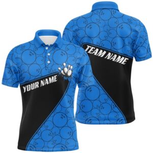 Custom Multicolor Bowling Ball Pattern Team Shirts&hellip;
