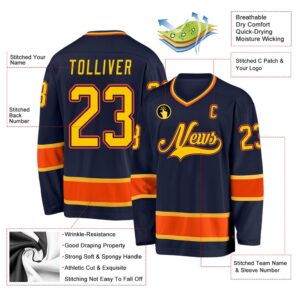 Custom Navy Gold Orange Hockey Jersey New Hockey Jersey Personali Sport Team Jersey Shirt 2 f2umza.jpg
