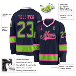 Custom Navy Neon Green Pink Hockey Jersey New Hockey Jersey Personali Sport Team Jersey Shirt 2 brmn5m.jpg