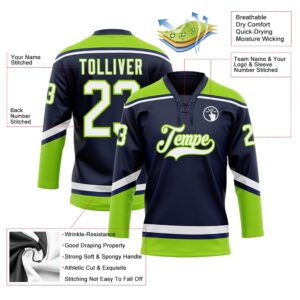 Custom Navy White Neon Green Hockey Lace Neck Jersey New Hockey Jersey Personali Sport Team Jersey Shirt 3 kdo4wt.jpg