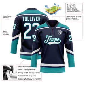 Custom Navy White Teal Hockey Lace Neck Jersey New Hockey Jersey Personali Sport Team Jersey Shirt 3 afrcxb.jpg