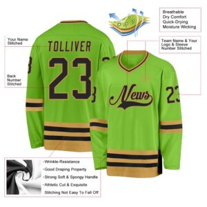 Custom Neon Green Black Old Gold Hockey Jersey New Hockey Jersey Personali Sport Team Jersey Shirt 3 mst4a4.jpg