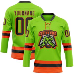 Custom Neon Green Black Orange Hockey Lace Neck Jersey New Hockey Jersey Personali Sport Team Jersey Shirt 2 cm7qbx.jpg