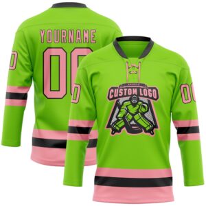 Custom Neon Green Medium Pink Black Hockey Lace Neck Jersey New Hockey Jersey Personali Sport Team Jersey Shirt 2 pgmbqm.jpg