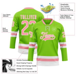 Custom Neon Green Medium Pink White Hockey Lace Neck Jersey New Hockey Jersey Personali Sport Team Jersey Shirt 3 tdk5le.jpg