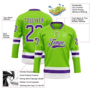Custom Neon Green Purple White Hockey Lace Neck Jersey New Hockey Jersey Personali Sport Team Jersey Shirt 3 linxye.jpg