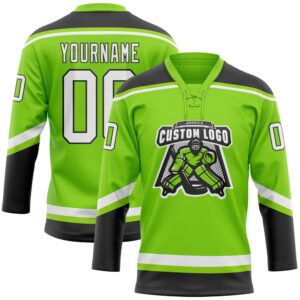 Custom Neon Green White Black Hockey Lace Neck Jersey New Hockey Jersey Personali Sport Team Jersey Shirt 2 iuhksb.jpg
