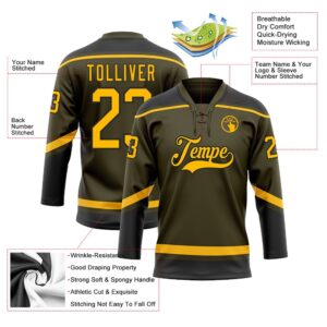Custom Olive Gold Black Salute To Service Hockey Lace Neck Jersey New Hockey Jersey Personali Sport Team Jersey Shirt 3 mxgsfp.jpg