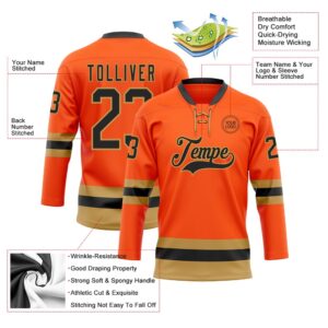Custom Orange Black Old Gold Hockey Lace Neck Jersey New Hockey Jersey Personali Sport Team Jersey Shirt 3 fzj1ve.jpg