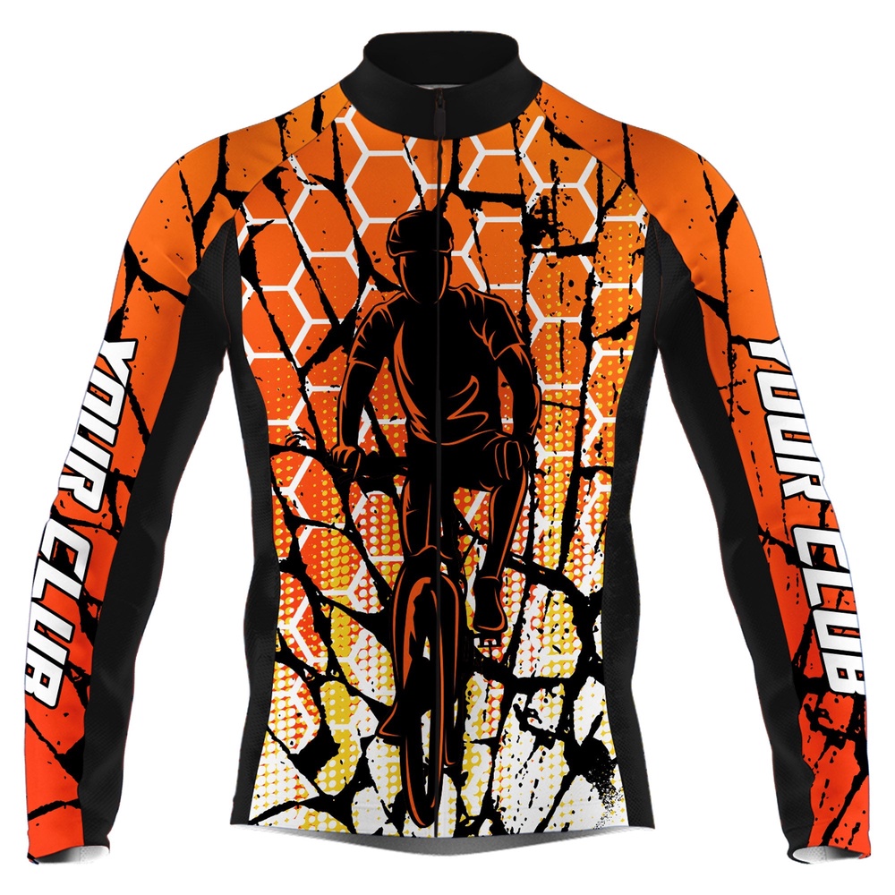 Custom Orange Cycling Jersey Mens Long And Short Sleeve Bicycle Riding Shirt Road Moutain Biking, Custom Mono Cycling Jersey Custom Orange Cycling Jersey Mens Long And Short Sleeve Bicycle Riding Shirt Road Moutain Biking, Custom Mono Cycling Jersey