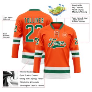 Custom Orange Kelly Green White Hockey Lace Neck Jersey New Hockey Jersey Personali Sport Team Jersey Shirt 3 wk2xal.jpg