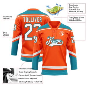 Custom Orange White Teal Hockey Lace Neck Jersey New Hockey Jersey Personali Sport Team Jersey Shirt 3 nqgtrz.jpg