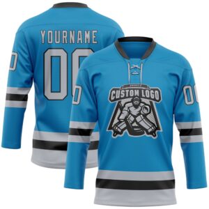 Custom Panther Blue Gray Black Hockey Lace Neck Jersey New Hockey Jersey Personali Sport Team Jersey Shirt 2 oxb2nb.jpg