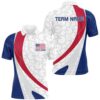 Custom Patriotic Bowling Shirts For Men, American Flag Bowling Uniform Bowlers Outfit Red, Personalized Bowling Team Shirt