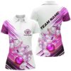 Custom Pink Bowling Polo Shirt For Men, Custom Bowling Uniforms Bowling Men’s Shirts With Name, Personalized Bowling Team Shirt Custom Pink Bowling Polo Shirt For Men, Custom Bowling Uniforms Bowling Men’s Shirts With Name, Personalized Bowling Team Shirt