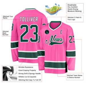 Custom Pink Green White Hockey Jersey New Hockey Jersey Personali Sport Team Jersey Shirt 2 fabmil.jpg