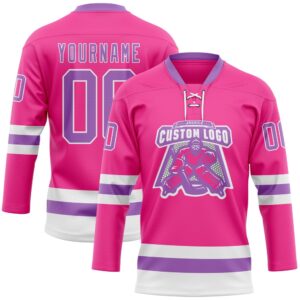 Custom Pink Medium Purple White Hockey Lace Neck Jersey New Hockey Jersey Personali Sport Team Jersey Shirt 2 kseayc.jpg