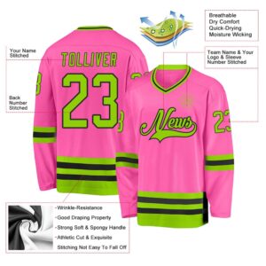 Custom Pink Neon Green Black Hockey Jersey New Hockey Jersey Personali Sport Team Jersey Shirt 3 nxtcj2.jpg