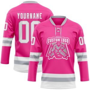 Custom Pink White Gray Hockey Lace Neck Jersey New Hockey Jersey Personali Sport Team Jersey Shirt 2 bfn6vt.jpg