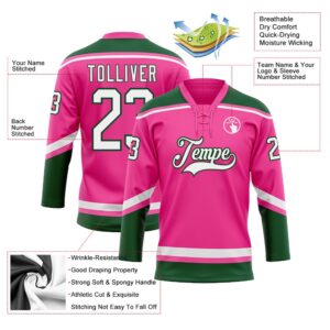 Custom Pink White Green Hockey Lace Neck Jersey New Hockey Jersey Personali Sport Team Jersey Shirt 3 purjpx.jpg