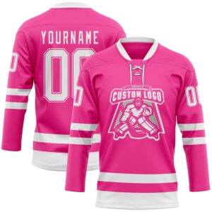 Custom Pink White Hockey Lace Neck Jersey New Hockey Jersey Personali Sport Team Jersey Shirt 2 z3sxta.jpg