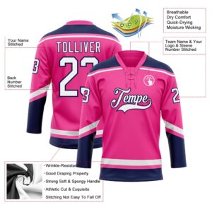 Custom Pink White Navy Hockey Lace Neck Jersey New Hockey Jersey Personali Sport Team Jersey Shirt 3 clgadf.jpg