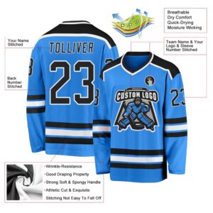 Custom Powder Blue Black White Hockey Jersey New Hockey Jersey Personali Sport Team Jersey Shirt 3 vu5oou.jpg