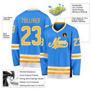 Custom Powder Blue Gold White Hockey Jersey New Hockey Jersey Personali Sport Team Jersey Shirt 2 nlq16f.jpg