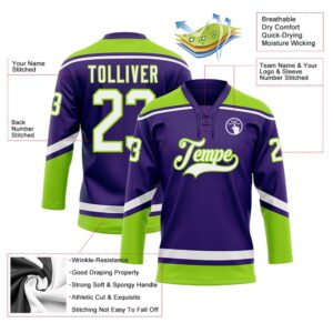 Custom Purple White Neon Green Hockey Lace Neck Jersey New Hockey Jersey Personali Sport Team Jersey Shirt 3 xowsnz.jpg