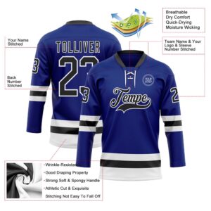 Custom Royal Black White Hockey Lace Neck Jersey New Hockey Jersey Personali Sport Team Jersey Shirt 3 qwwcgt.jpg