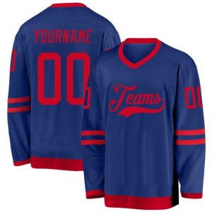 Custom Royal Red Hockey Jersey, New Hockey&hellip;