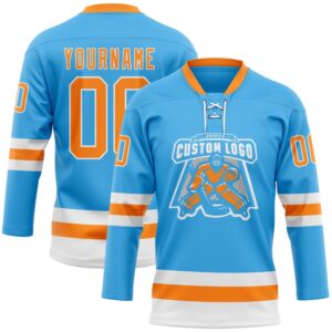 Custom Sky Blue Bay Orange White Hockey Lace Neck Jersey New Hockey Jersey Personali Sport Team Jersey Shirt 2 ypsjpk.jpg