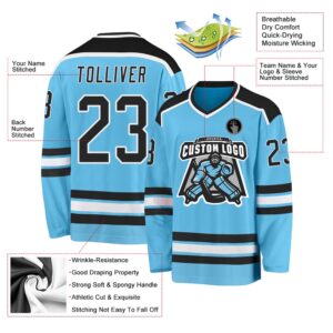 Custom Sky Blue Black White Hockey Jersey New Hockey Jersey Personali Sport Team Jersey Shirt 3 ld3zdt.jpg