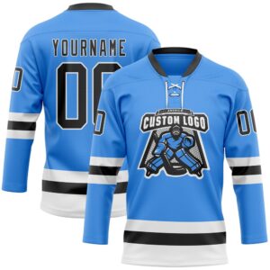 Custom Sky Blue Black White Hockey Lace Neck Jersey New Hockey Jersey Personali Sport Team Jersey Shirt 2 feilat.jpg
