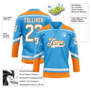 Custom Sky Blue White Bay Orange Hockey Lace Neck Jersey New Hockey Jersey Personali Sport Team Jersey Shirt 3 flwns1.jpg