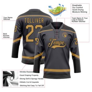 Custom Steel Gray Old Gold Black Hockey Lace Neck Jersey New Hockey Jersey Personali Sport Team Jersey Shirt 3 mryjit.jpg