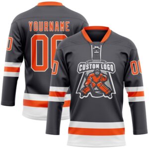 Custom Steel Gray Orange White Hockey Lace Neck Jersey New Hockey Jersey Personali Sport Team Jersey Shirt 2 xkxmrd.jpg
