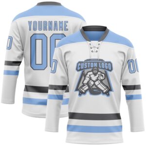 Custom White Light Blue Steel Gray Hockey Lace Neck Jersey New Hockey Jersey Personali Sport Team Jersey Shirt 2 tfezmt.jpg
