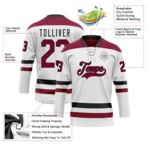 Custom White Maroon Black Hockey Lace Neck Jersey New Hockey Jersey Personali Sport Team Jersey Shirt 3 aykzii.jpg