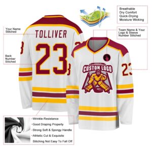 Custom White Maroon Gold Hockey Jersey New Hockey Jersey Personali Sport Team Jersey Shirt 3 soeeov.jpg